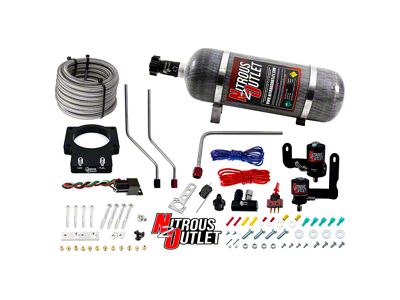 Nitrous Outlet 90mm Plate System; 12 lb. Bottle (08-13 6.2L Corvette C6 w/ 90mm Intake Manifold, Excluding ZR1)