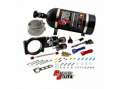 Nitrous Outlet 95mm Plate System; 10 lb. Bottle (2019 Corvette C7 ZR1)