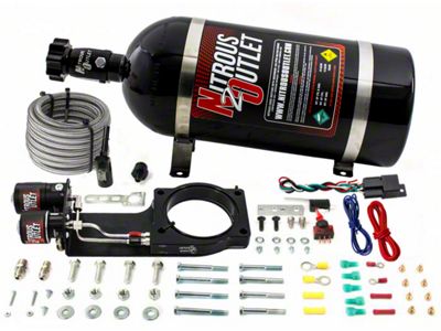 Nitrous Outlet Hardline Plate System; 10 lb. Bottle (14-19 Corvette C7 Grand Sport, Stingray)