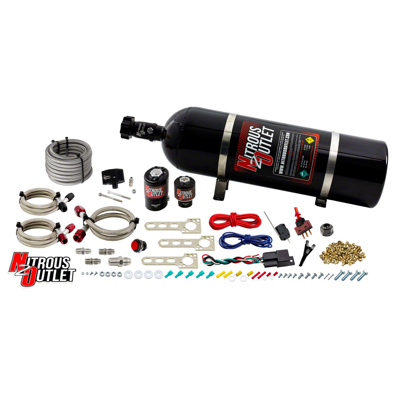 Nitrous Outlet Mustang EFI Single Nozzle System; No Bottle 001001500 (0510 Mustang GT) Free