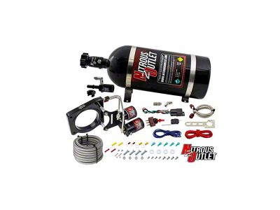 Nitrous Outlet Hardline Plate System; 10 lb. Bottle (15-20 Mustang GT350)