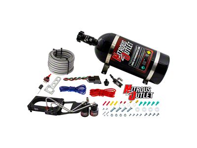 Nitrous Outlet Hardline Plate System; 10 lb. Bottle (07-14 Mustang GT500)