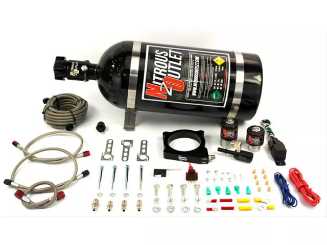 Nitrous Outlet Plate System; 15 lb. Bottle (11-17 Mustang GT)