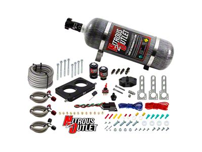 Nitrous Outlet Plate System; No Bottle (05-10 Mustang GT)