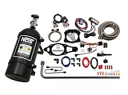 NOS Plate Wet Nitrous System; 10 lb. Black Bottle (16-23 Camaro SS)