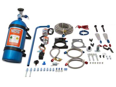 NOS Plate Wet Nitrous System; Blue Bottle (98-02 5.7L Camaro)