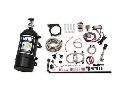 NOS Plate Wet Nitrous System; Black Bottle (15-23 6.2L HEMI Challenger)