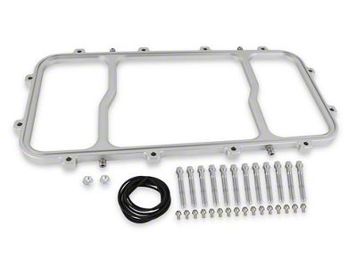 NOS Dry Nitrous Plate for Holley LS Hi-Ram EFI Intake Manifold; Silver (97-13 Corvette C5 & C6, Excluding 06-13 Z06)