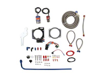 NOS Plate Wet Nitrous System; 10 lb. Blue Bottle (08-09 Corvette C6)
