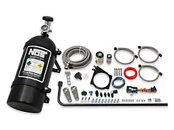 NOS Plate Wet Nitrous System for 102mm or 105mm 4-Bolt Cable Throttle Bodies; Black Bottle (97-13 Corvette C5 & C6)