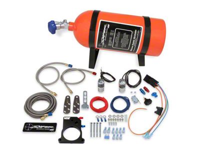 NOS Sniper Wet Nitrous System for 80mm 3-Bolt Throttle Body; Orange Bottle (97-13 Corvette C5 & C6)