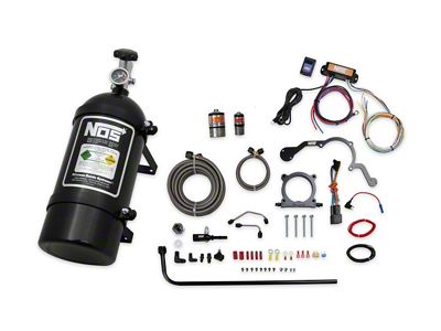 NOS Plate Wet Nitrous System; Black Bottle (18-23 Mustang GT)