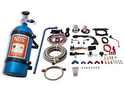 NOS Plate Wet Nitrous System; Blue Bottle (11-14 Mustang GT)