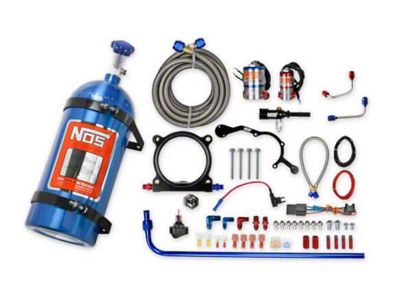 NOS Plate Wet Nitrous System; Blue Bottle (15-17 Mustang GT)