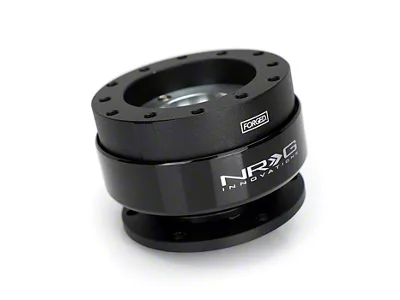 NRG Innovations 2.0 Steering Wheel Hub Ball Bearing Quick Release; Black; SFI Approved (Universal; Some Adaptation May Be Required)
