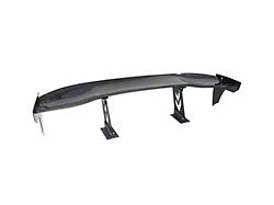 NRG Innovations 59-Inch Rear Spoiler Dagger End Plate; Carbon Fiber (Universal; Some Adaptation May Be Required)