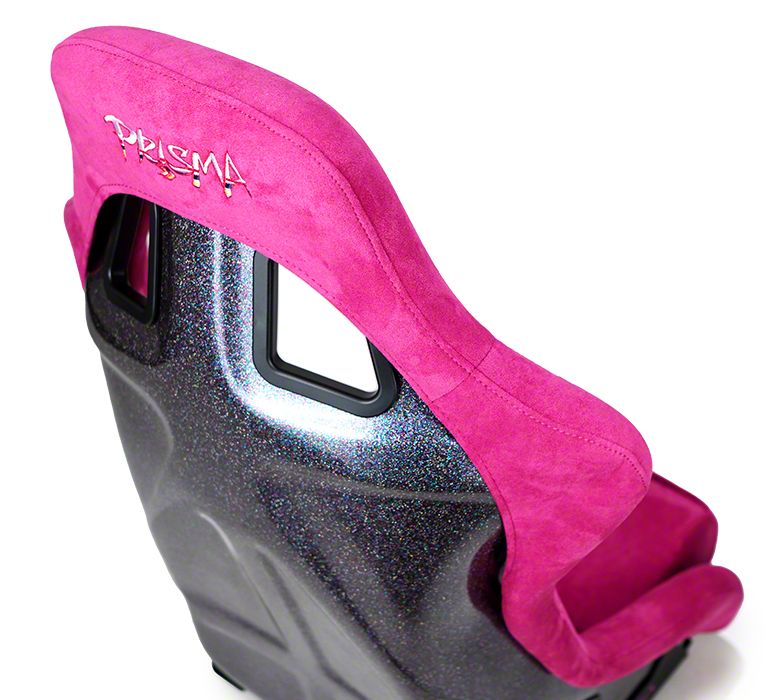 NRG Innovations Camaro Prisma Large Bucket Seat; Fushia Alcantara