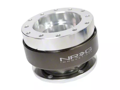 NRG Innovations Steering Wheel Hub Ball Bearing Quick Release; Silver; SFI Approved (Universal; Some Adaptation May Be Required)