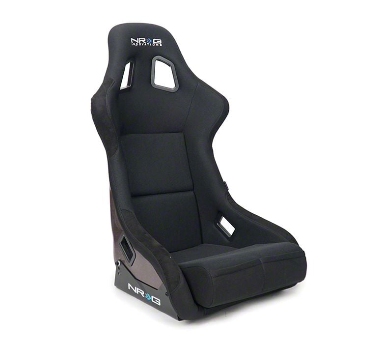NRG Innovations Challenger Carbon Fiber Bucket Seat; Large; Red
