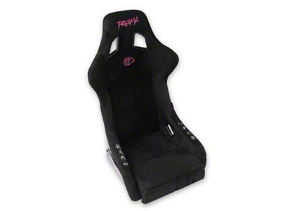 NRG Innovations Dragon Large Bucket Seat; Black Alcantara (Universal; Some Adaptation May Be Required)