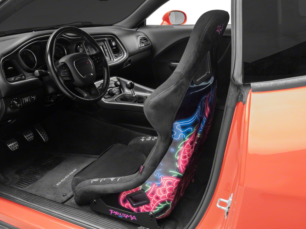 NRG Innovations Challenger Dragon Large Bucket Seat; Black