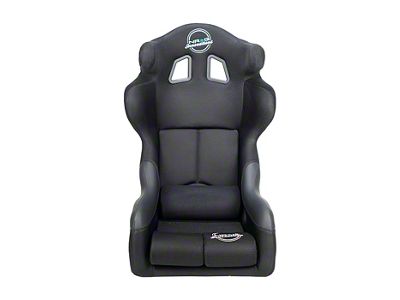 NRG Innovations FIA Competition Medium Bucket Seat with Head Containment; Black Fabric (Universal; Some Adaptation May Be Required)