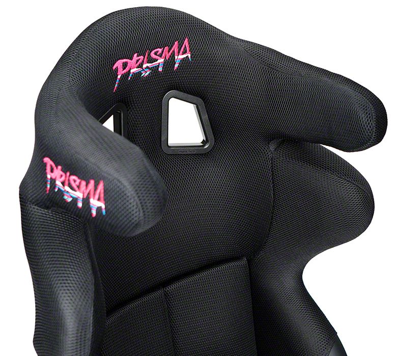 NRG Innovations Challenger FIA Racing Halo Seat; Black FRP-RS600M