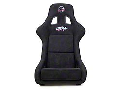 NRG Innovations Prisma Bucket Seat; X-Large; Black Alcantara and Ultra Logo (Universal; Some Adaptation May Be Required)