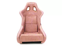 NRG Innovations Prisma Chromatic Large Bucket Seat; Mauve Vegan Suede (Universal; Some Adaptation May Be Required)