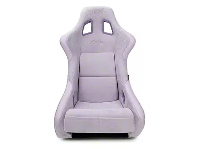 NRG Innovations Prisma Chromatic Medium Bucket Seat; Lilac Vegan Suede (Universal; Some Adaptation May Be Required)
