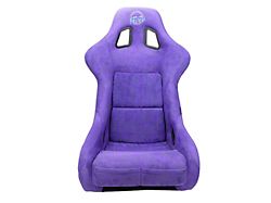 NRG Innovations Prisma Large Bucket Seat; Purple Alcantara Vegan (Universal; Some Adaptation May Be Required)
