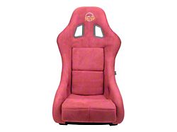 NRG Innovations Prisma Medium Bucket Seat; Maroon Alcantara Vegan (Universal; Some Adaptation May Be Required)