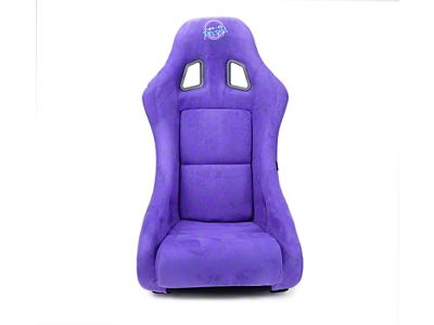 NRG Innovations Prisma Medium Bucket Seat; Purple Alcantara Vegan (Universal; Some Adaptation May Be Required)