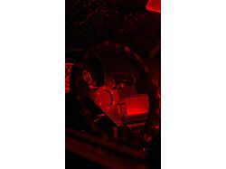 NRG Innovations 350mm 3-Inch Deep Dish Steering Wheel; Black Suede with Spooky Embroidery (Universal; Some Adaptation May Be Required)