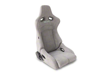 NRG Innovations Prisma Lab Reclinable Bucket Seats; Medium; Grey Suede (Universal; Some Adaptation May Be Required)