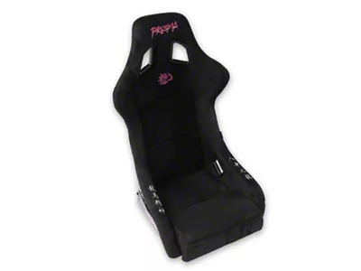 NRG Innovations Dragon Large Bucket Seat; Black Alcantara (Universal; Some Adaptation May Be Required)