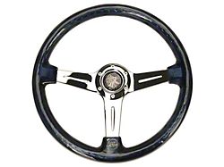 NRG Innovations Matsuri 350mm 2-Inch Deep Dish Steering Wheel; Chrome and Smoked (Universal; Some Adaptation May Be Required)