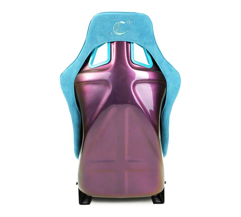 NRG Innovations Corvette Prisma Chromatic Medium Bucket Seat; Dark
