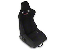 NRG Innovations Prisma Lab Reclinable Bucket Seats; Medium; Black Suede (Universal; Some Adaptation May Be Required)