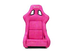 NRG Innovations Prisma Large Bucket Seat; Fushia Alcantara Vegan (Universal; Some Adaptation May Be Required)