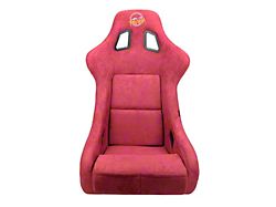 NRG Innovations Prisma Large Bucket Seat; Maroon Alcantara Vegan (Universal; Some Adaptation May Be Required)
