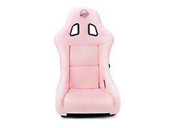 NRG Innovations Prisma Medium Bucket Seat; Pink Alcantara Vegan (Universal; Some Adaptation May Be Required)