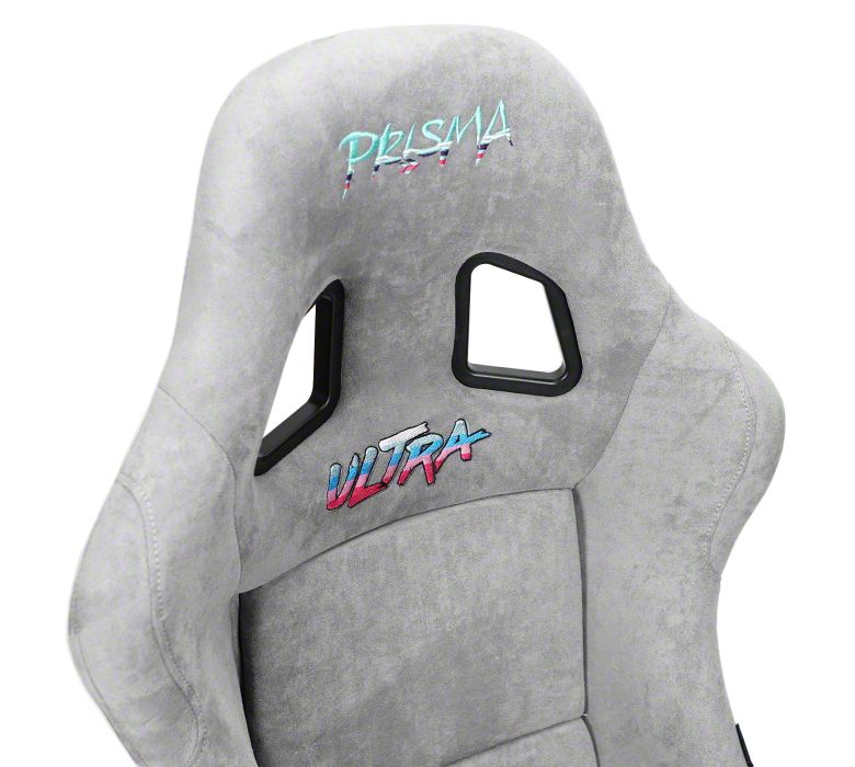 NRG Innovations Corvette Prisma Ultra Bucket Seat; Medium; Grey