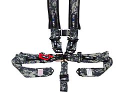 NRG Innovations SFI 16.1 5-Point Latch-Link Racing Seat Belt Harness; Digital Camo (Universal; Some Adaptation May Be Required)
