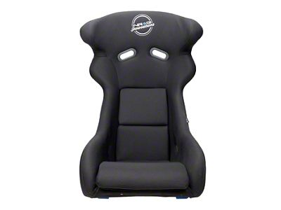 NRG Innovations Sport Bucket Seat; Black Cloth (Universal; Some Adaptation May Be Required)