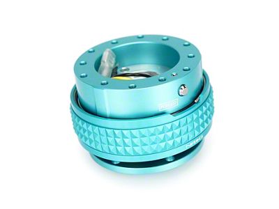 NRG Innovations Steering Wheel Hub Quick Release; Minty Fresh with Minty Fresh Pyramid Ring (Universal; Some Adaptation May Be Required)