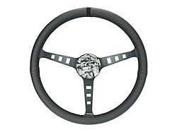 NRG Innovations Fuguz 380mm Steering Wheel; Black Leather (Universal; Some Adaptation May Be Required)