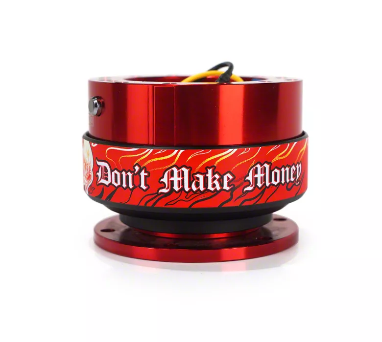 NRG Innovations Charger 2.0 Steering Wheel Hub Quick Release; Red