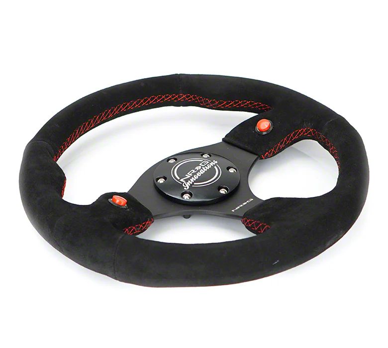 NRG Innovations φ320mm　ステアリング NRG Innovations Charger 320mm Dual Button Steering Wheel; Black