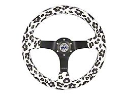 NRG Innovations Savage Inspired 350mm Steering Wheel; White (Universal; Some Adaptation May Be Required)
